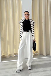 Ekru Premium Kumaş Pantolon SY-3355-Ekru