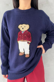 Teddy Bear Lacivert Kazak SY-2550-Lacivert