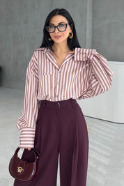 Mürdüm Premium Poliviskon Pantolon SY-3353-Mürdüm