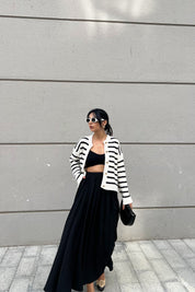 Siyah Cepli Uzun Etek SY-2454-Siyah