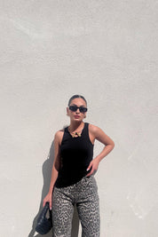 Siyah Bisiklet Yaka  Sporcu Atlet SY-1761-Siyah