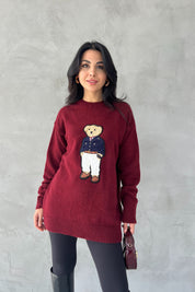 Teddy Bear Bordo Kazak SY-2550-Bordo