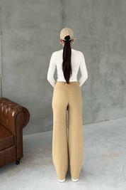 Vizon Örgü Salaş Pantolon SY-2871-Vizon