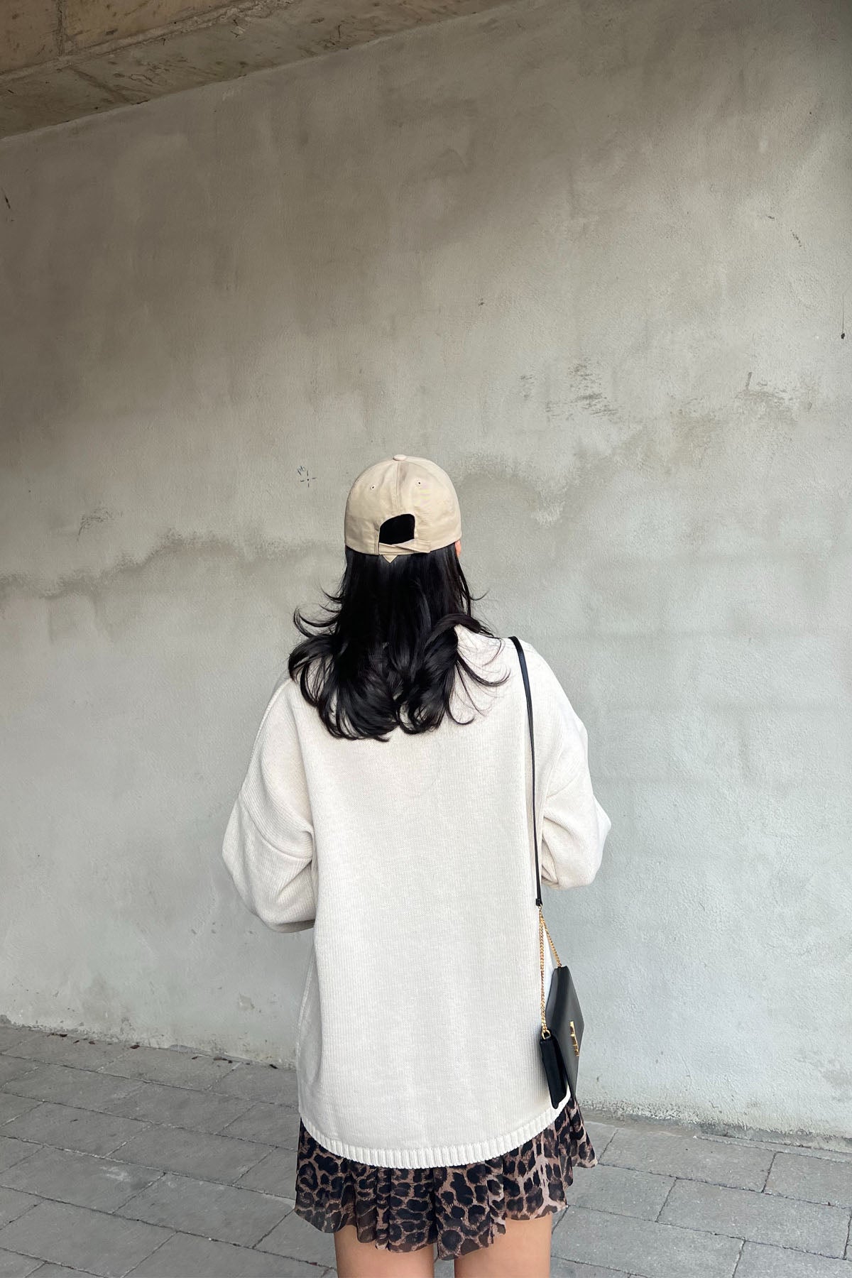 Krem Düğmeli Kruvaze Yaka Hırka SY-2423-Krem