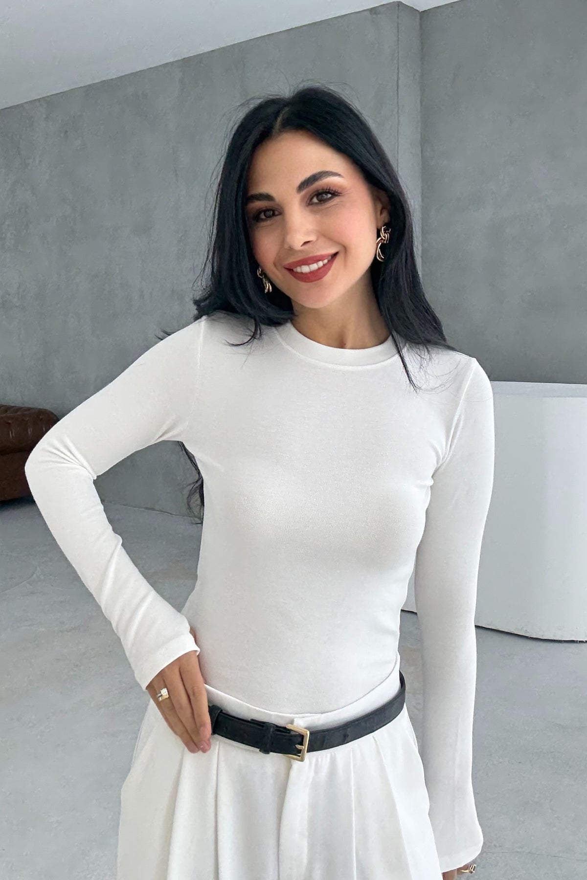 Marka Model  Parmak Geçmeli Krem Body SY-3413-Krem