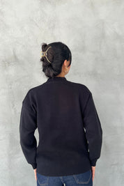 Siyah L Muadili Triko Kazak SY-2465-Siyah