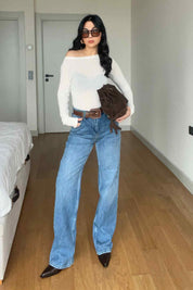 Mavi Wide Leg Jean SY-2968-Mavi