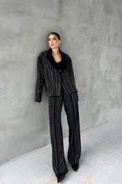 Siyah Taşlı Premium Pantolon SY-2755-Siyah