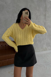 Antrasit Arkadan Fermuarlı Klasik Mini Etek SY-3398-Antrasit