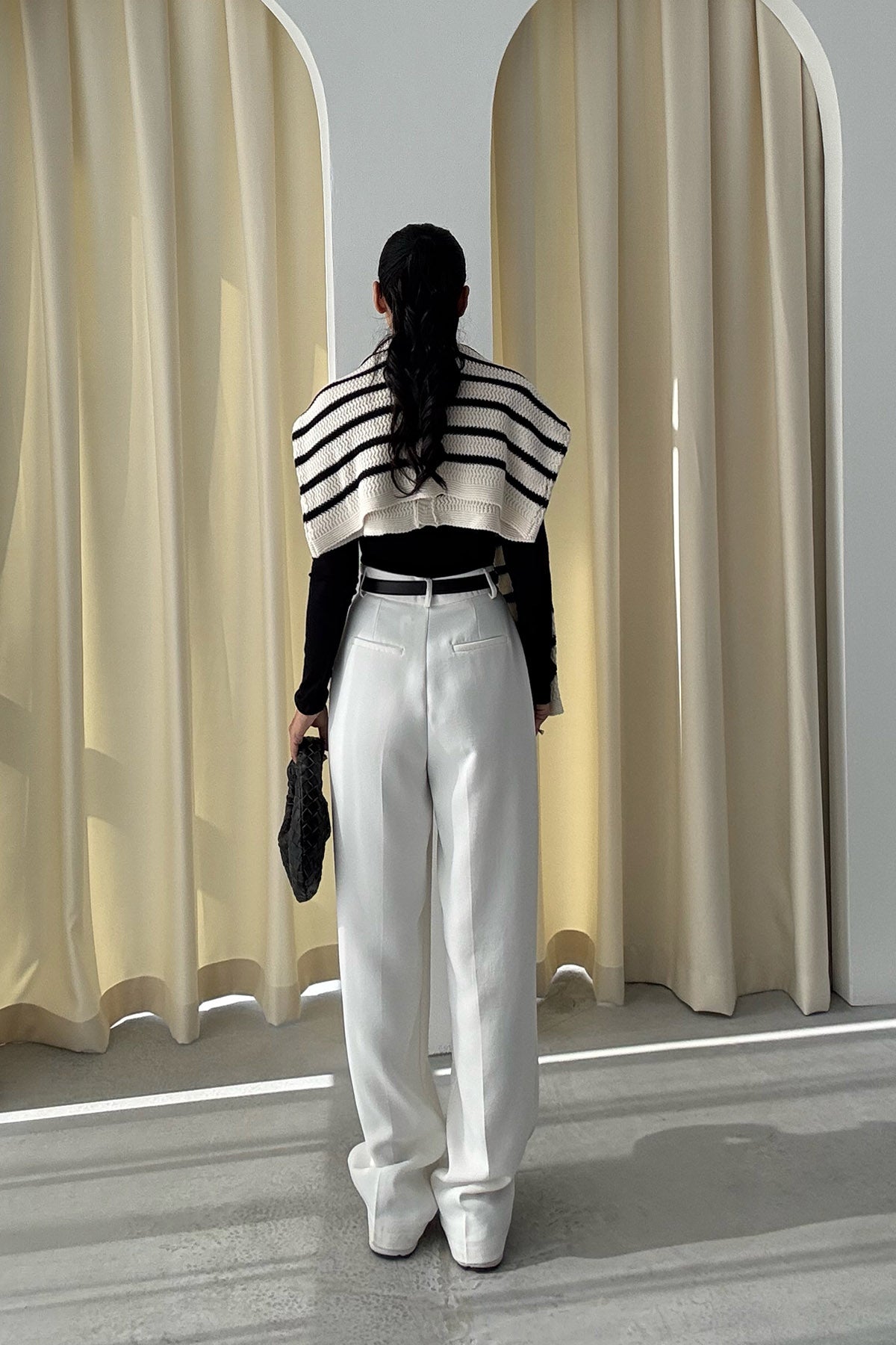 Ekru Premium Kumaş Pantolon SY-3355-Ekru