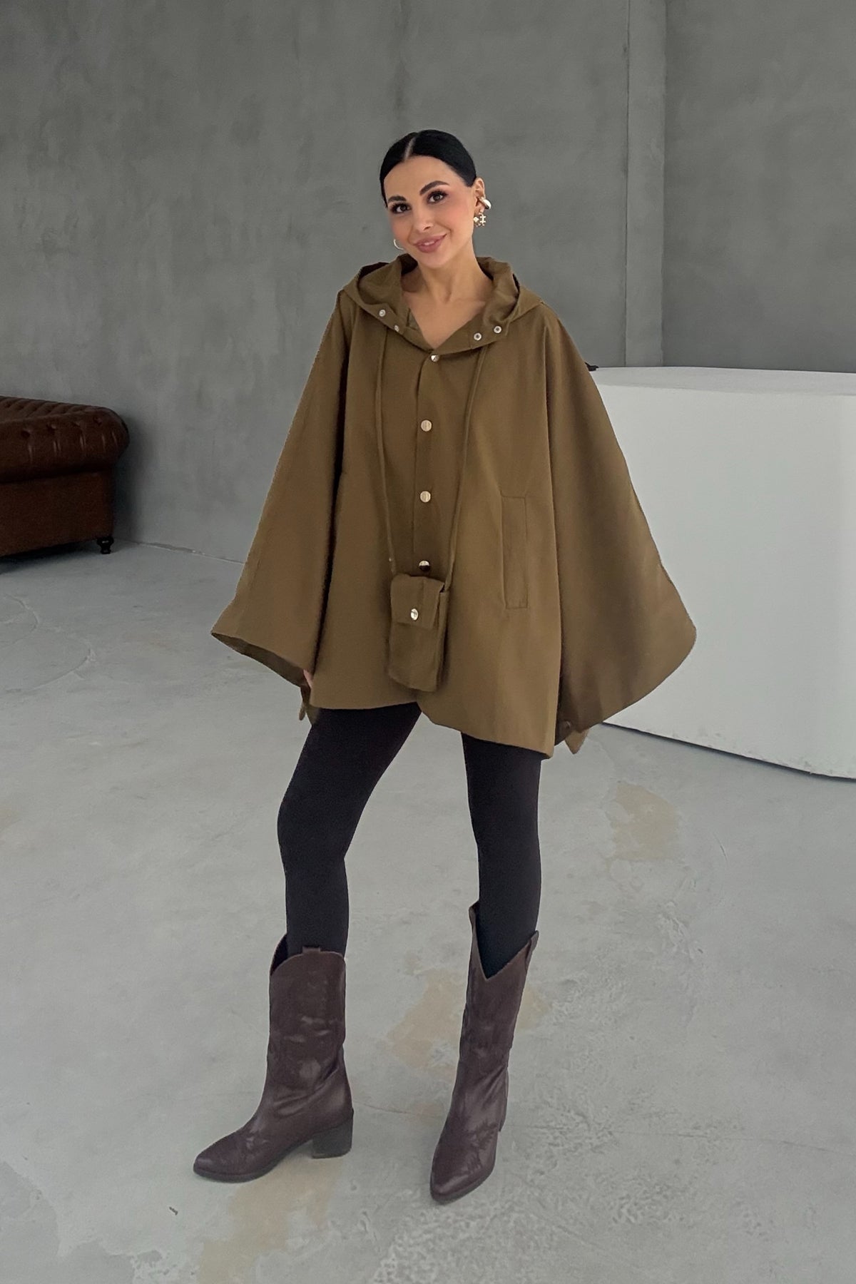 Çanta Aksesuarlı Panço SY-3402