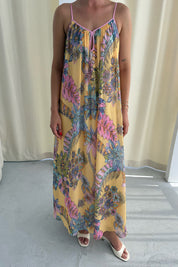 İp Askılı ZR Tasarım Çiçekli Elbise SY-3275-Çiçekli