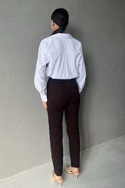 Acı Kahve Rennes Boy Fit Kesik Paça Jean SY-2713-Acı Kahve