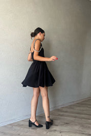 Siyah Ravello Korse Detay Elbise SY-2375-Siyah