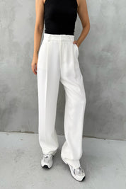 Ekru Premium Kumaş Pantolon SY-3355-Ekru