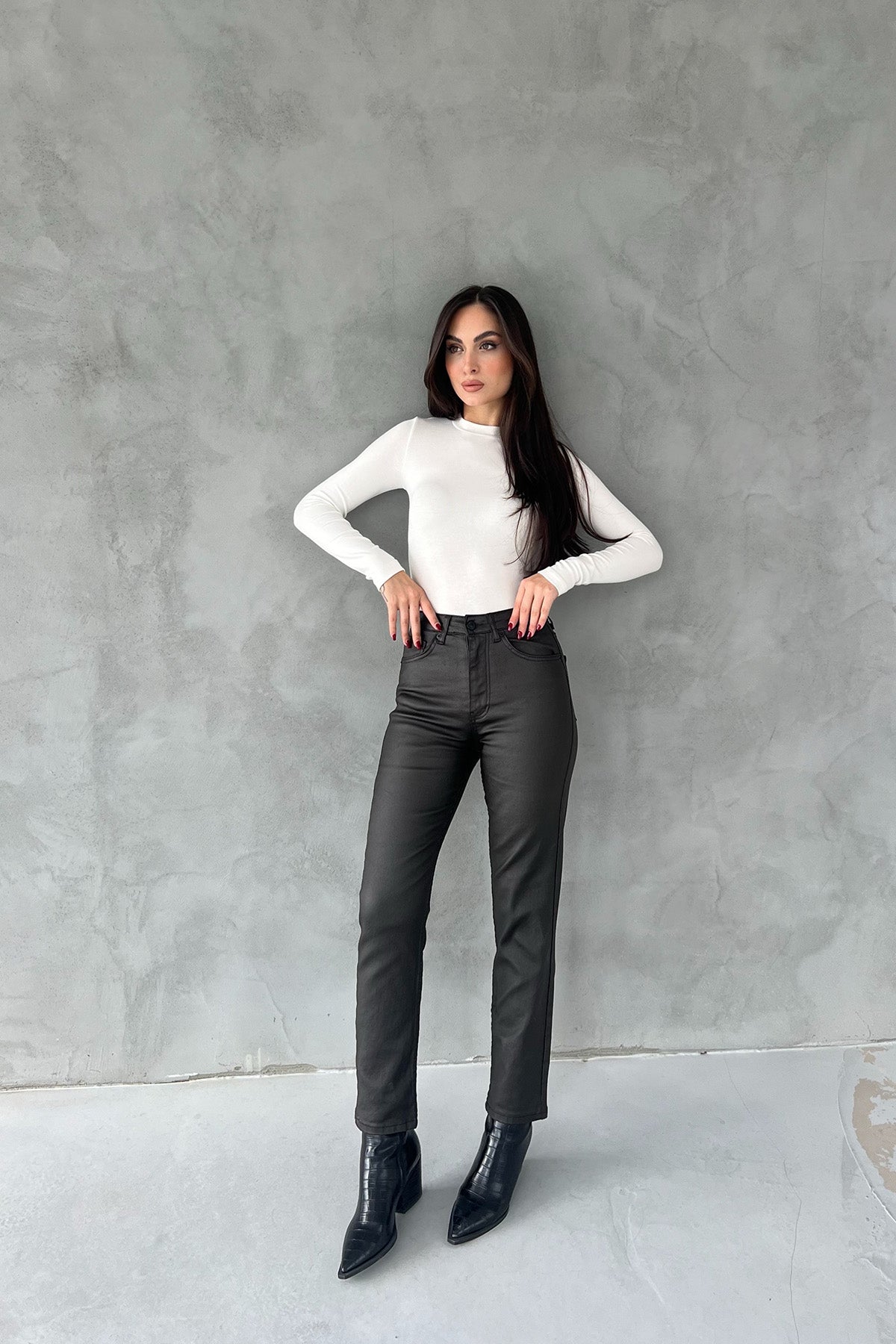 Haki Mumlu Görünüm Jean SY-1424-Haki