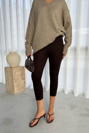 Kahve Kapri Pantolon SY-3347-Kahve