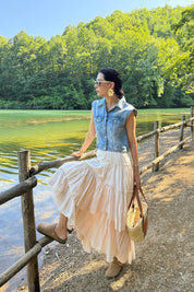 Krem Kat Kat Tasarım Jüraj Etek SY-3234-Krem