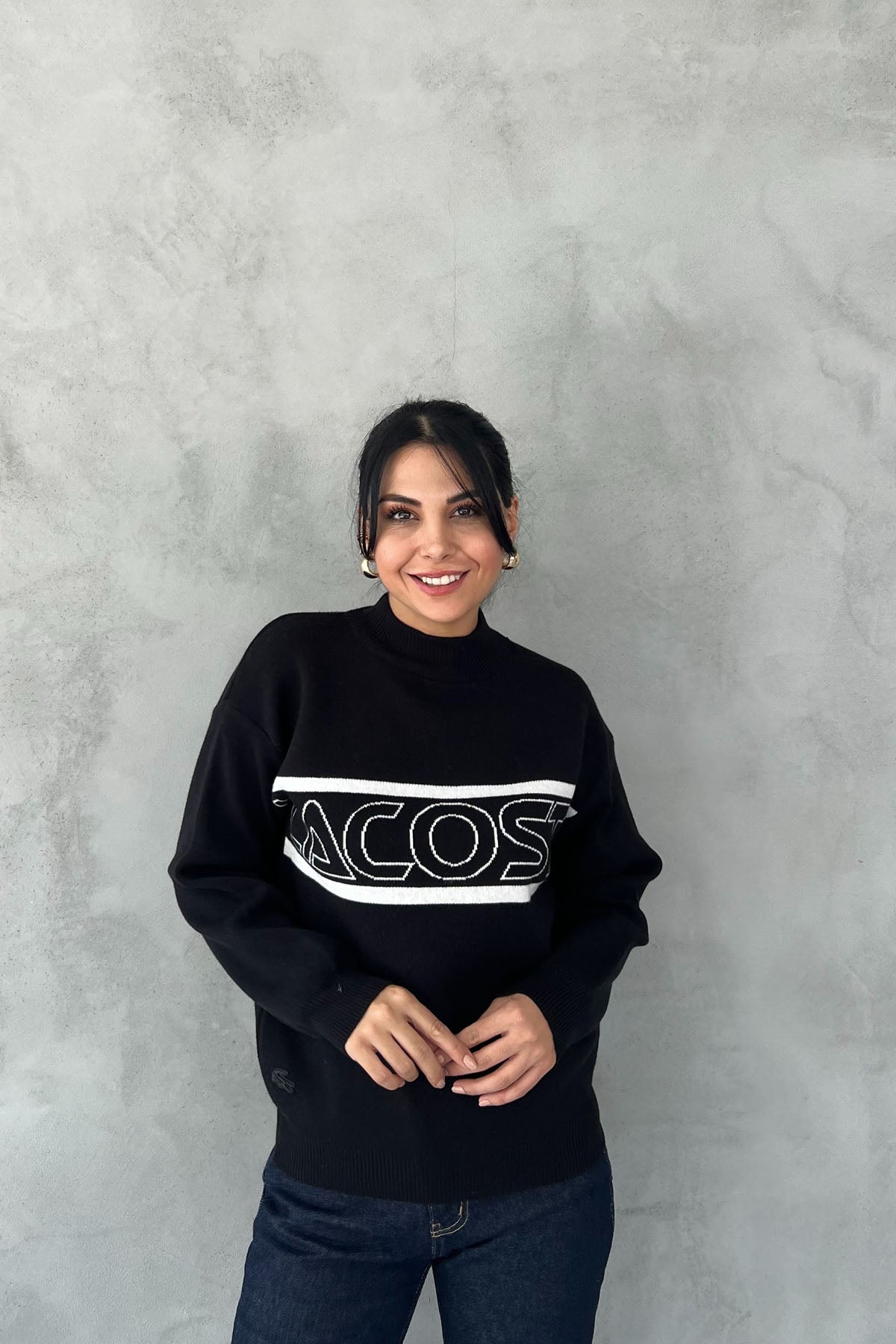 Siyah L Muadili Triko Kazak SY-2465-Siyah