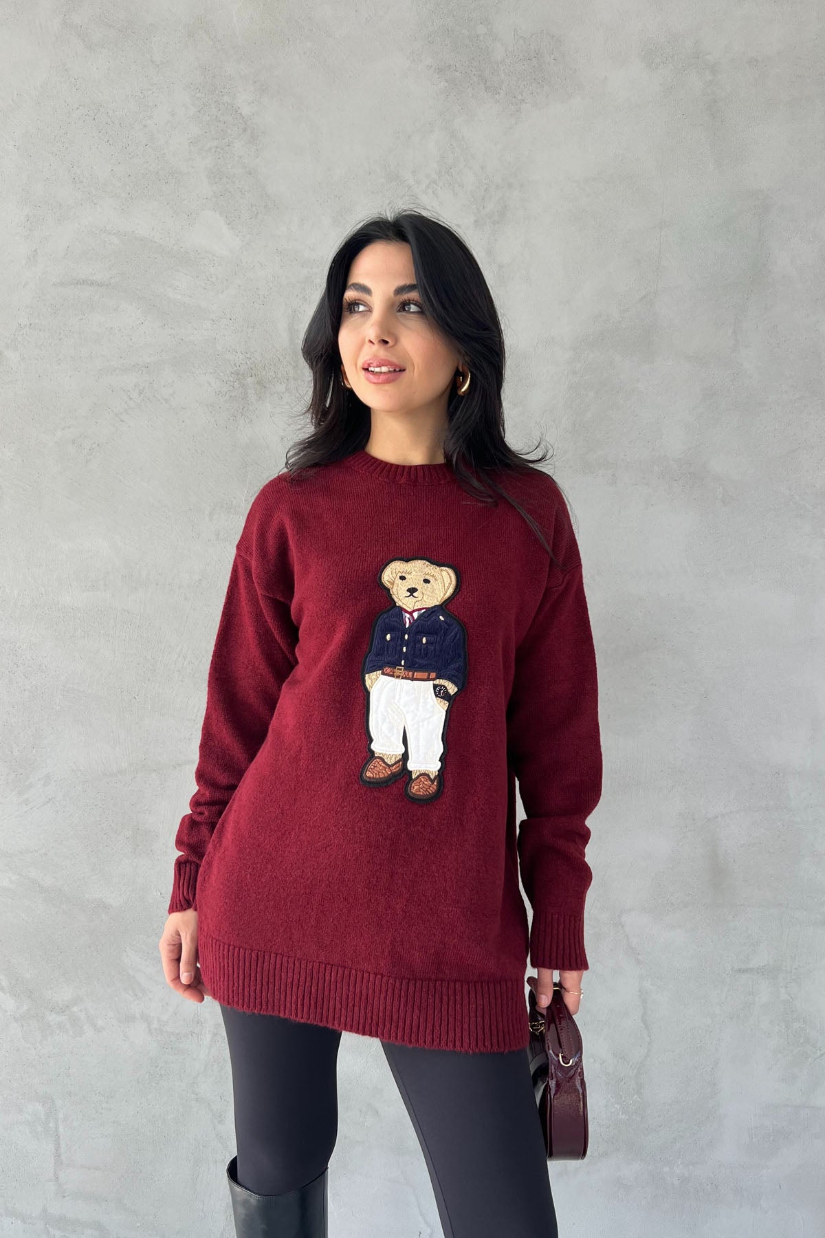 Teddy Bear Bordo Kazak SY-2550-Bordo