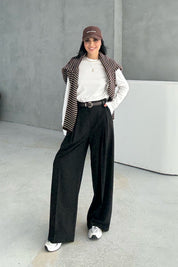 Siyah Premium Poliviskon Pantolon SY-3353-Siyah