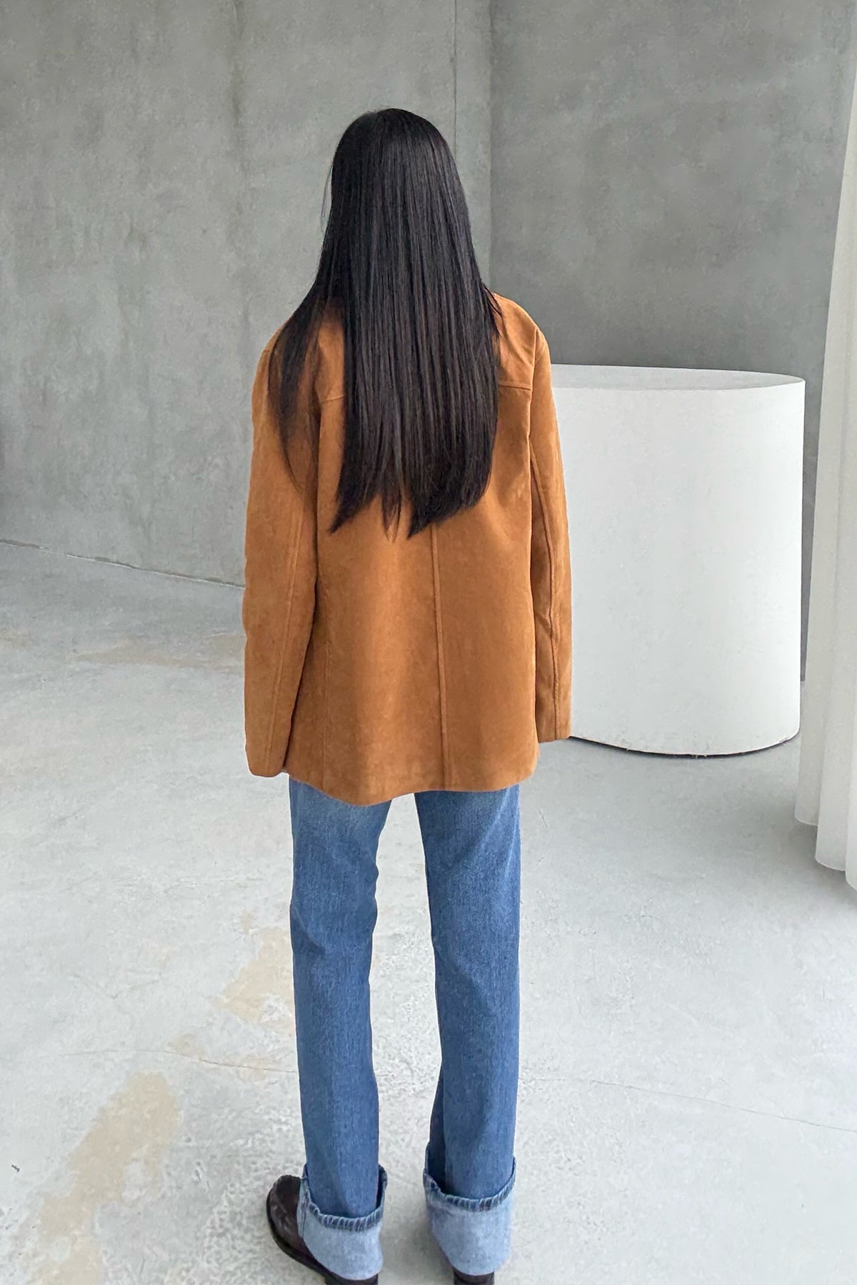 Taba Süet Cepli SYA Ceket SY-3400-Taba