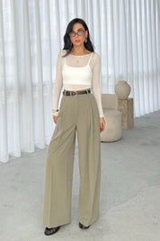 Haki Premium Poliviskon Pantolon SY-3353-Haki