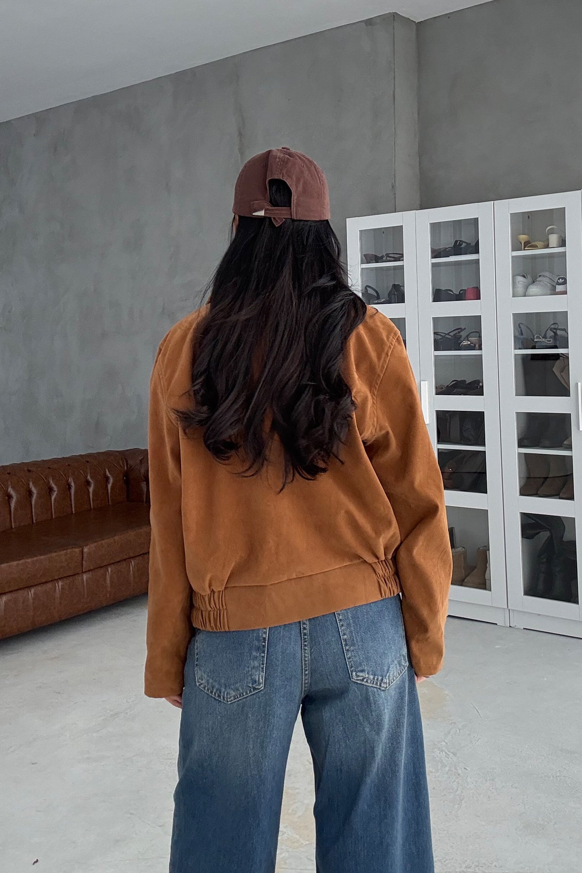 Taba Cep Detaylı Bomber Ceket SY-3462-Taba