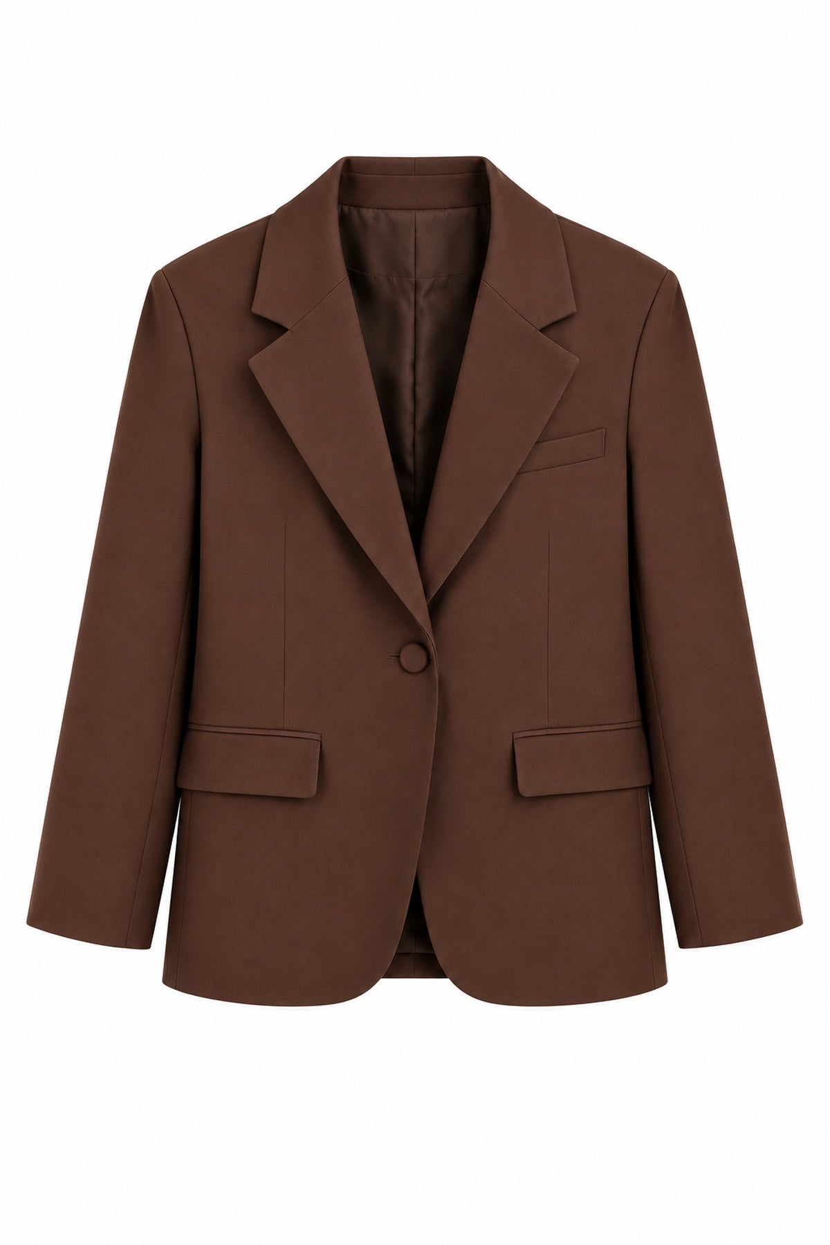 Koyu Kahve Maskülen Blazer Ceket SY-3857-Kahverengi