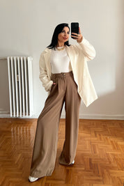 Camel Bol Paça Palazzo pantolon SY-2955-Camel