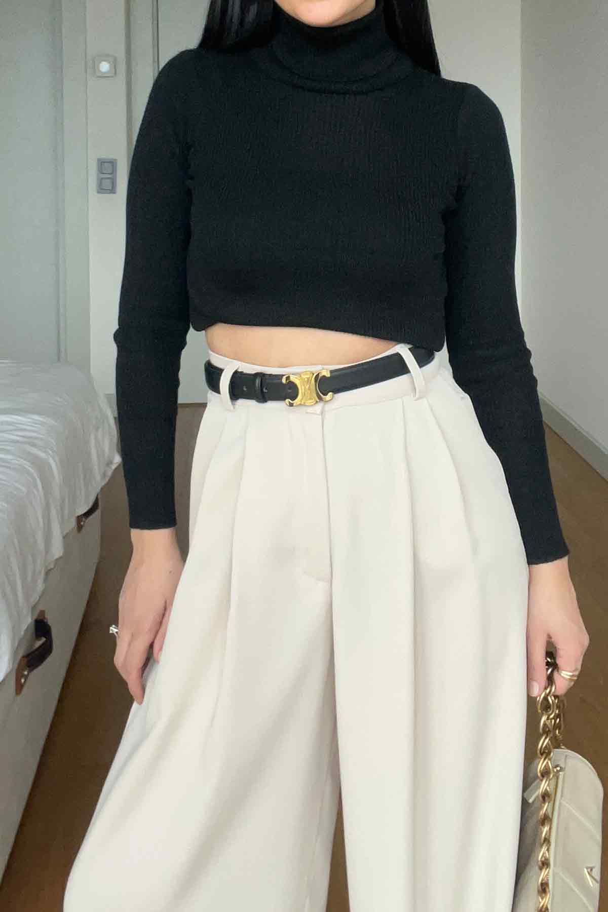 Bej Bol Paça Palazzo pantolon SY-2955-Bej