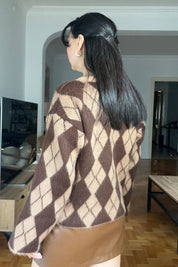 Kahve Trapez Mini Deri Etek SY-2794-Kahve