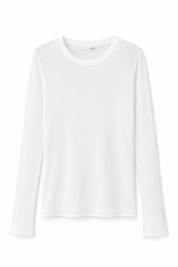 Ekru İnce Dokulu Uzun Kollu Basic Body SY-3837-Ekru