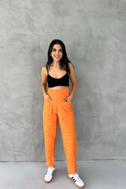 Turuncu Cepli Kapitone Pantolon SY-1644-Turuncu