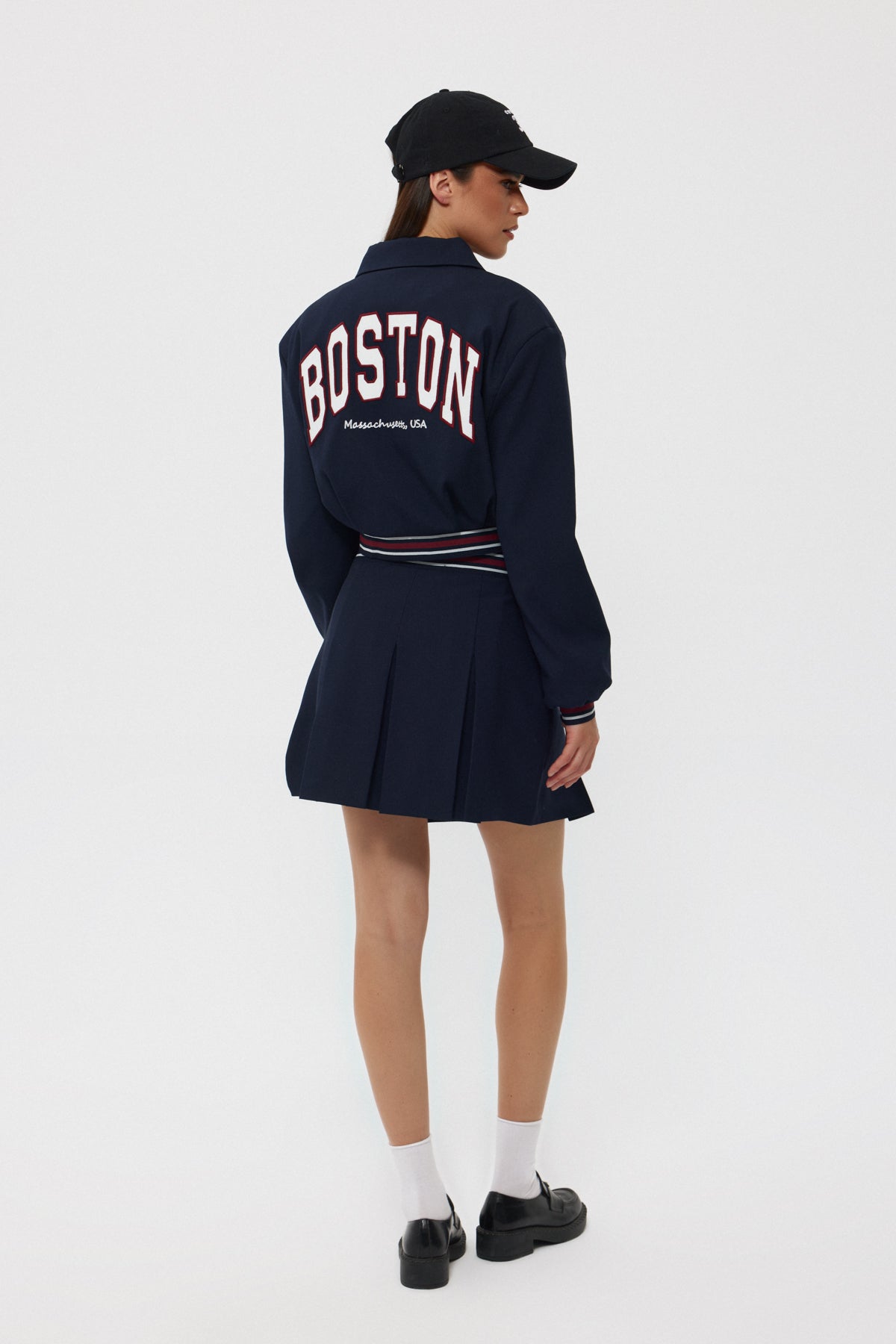 Lacivert Baskılı Tek Cep Detaylı Ceket SY-2415-Lacivert