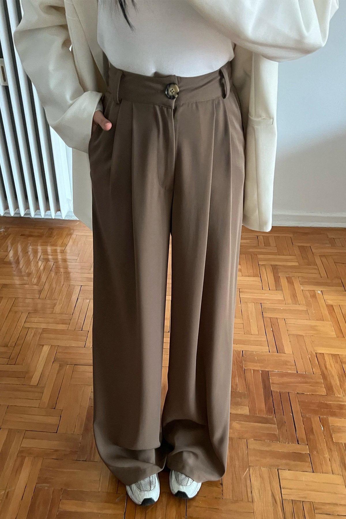 Camel Bol Paça Palazzo pantolon SY-2955-Camel