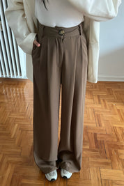 Camel Bol Paça Palazzo pantolon SY-2955-Camel