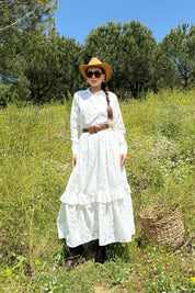 Ekru Fisto Detaylı Gömlek SY-3180-Ekru