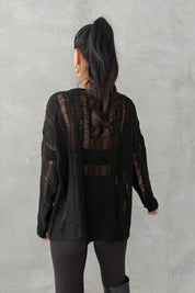 Siyah Ajurlu Kazak SY-3457-Siyah