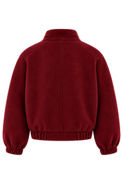 Bordo İçi Astarlı Dik Yakalı Ceket SY-3925-Bordo