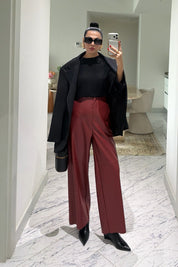 Deri Osso Açık Bordo Regular Fit Pantolon SY-3869-Açık Bordo