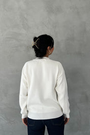 Beyaz L Muadili Triko Kazak SY-2465-Beyaz