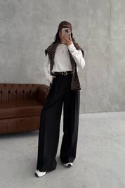 Siyah Premium Poliviskon Pantolon SY-3353-Siyah