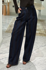 Viral Collection Barrel Çizgili SYA Jean SY-3676-Lacivert