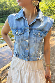 Mavi Denim Marta Yelek SY-3233-Mavi