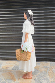 Princess White Balon Kol Elbise SY-3717-Beyaz