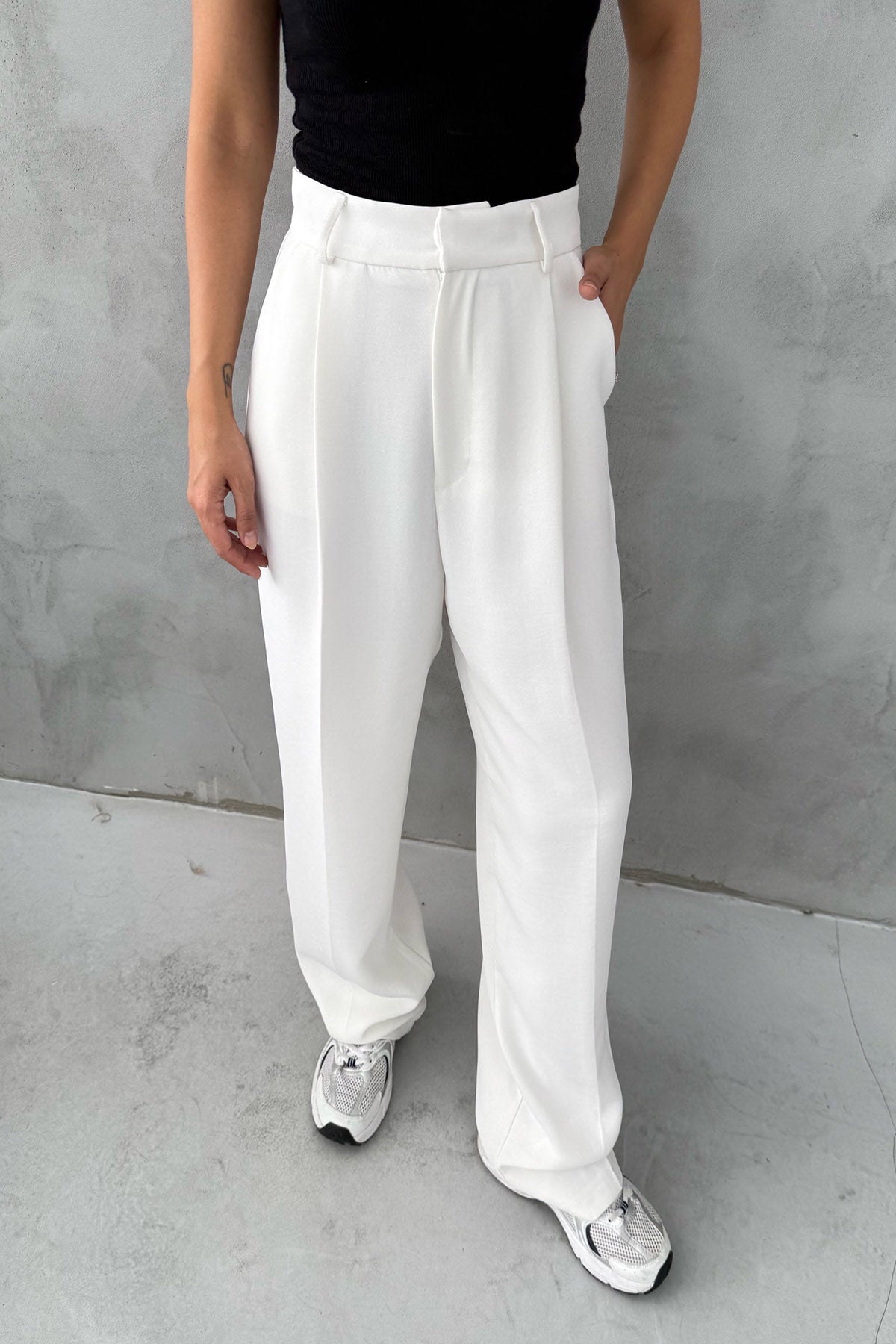 Ekru Premium Kumaş Pantolon SY-3355-Ekru