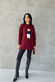 Teddy Bear Bordo Kazak SY-2550-Bordo