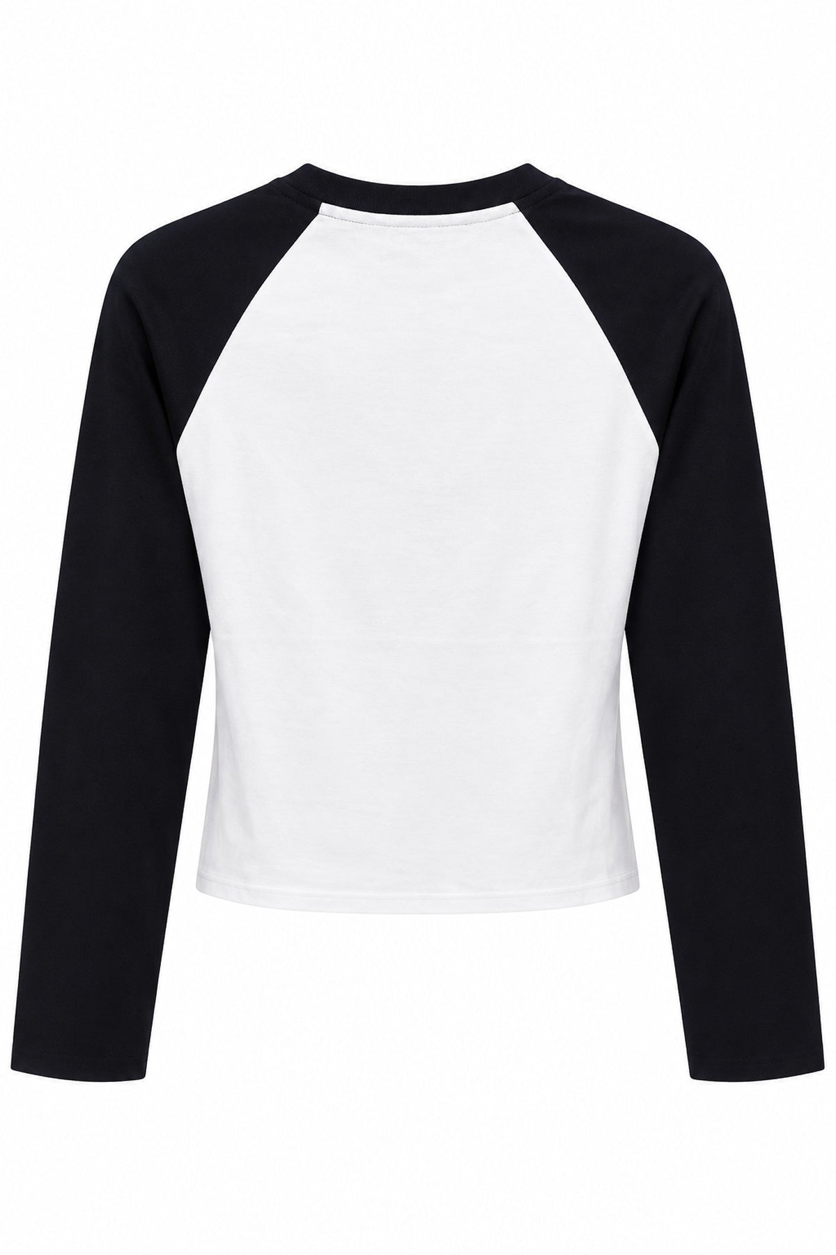 Siyah Reglan Çift Renk Tişört SY-3870-Siyah