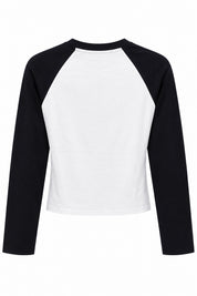 Siyah Reglan Çift Renk Tişört SY-3870-Siyah